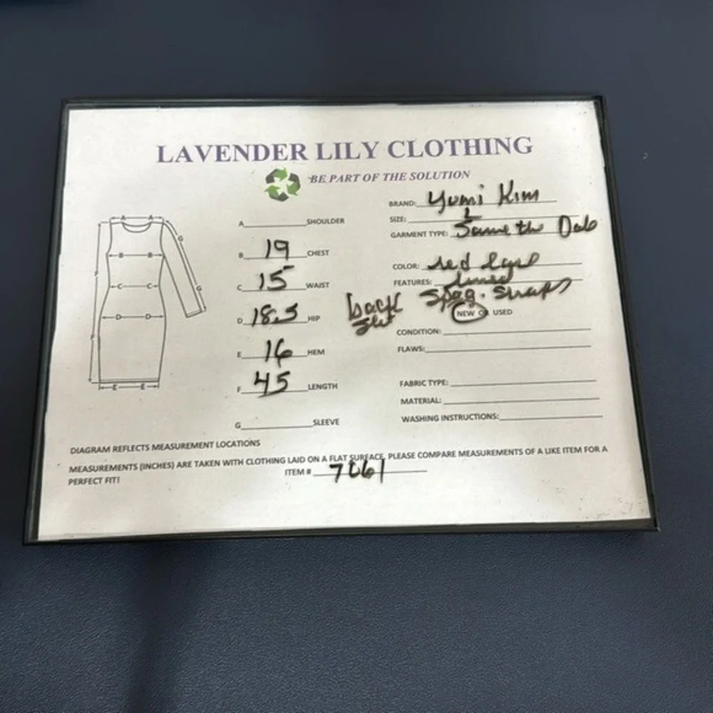 Yumi Kim Dress‎ Women's L Red Lace Save The Date New Bodycon - Picture 11 of 12